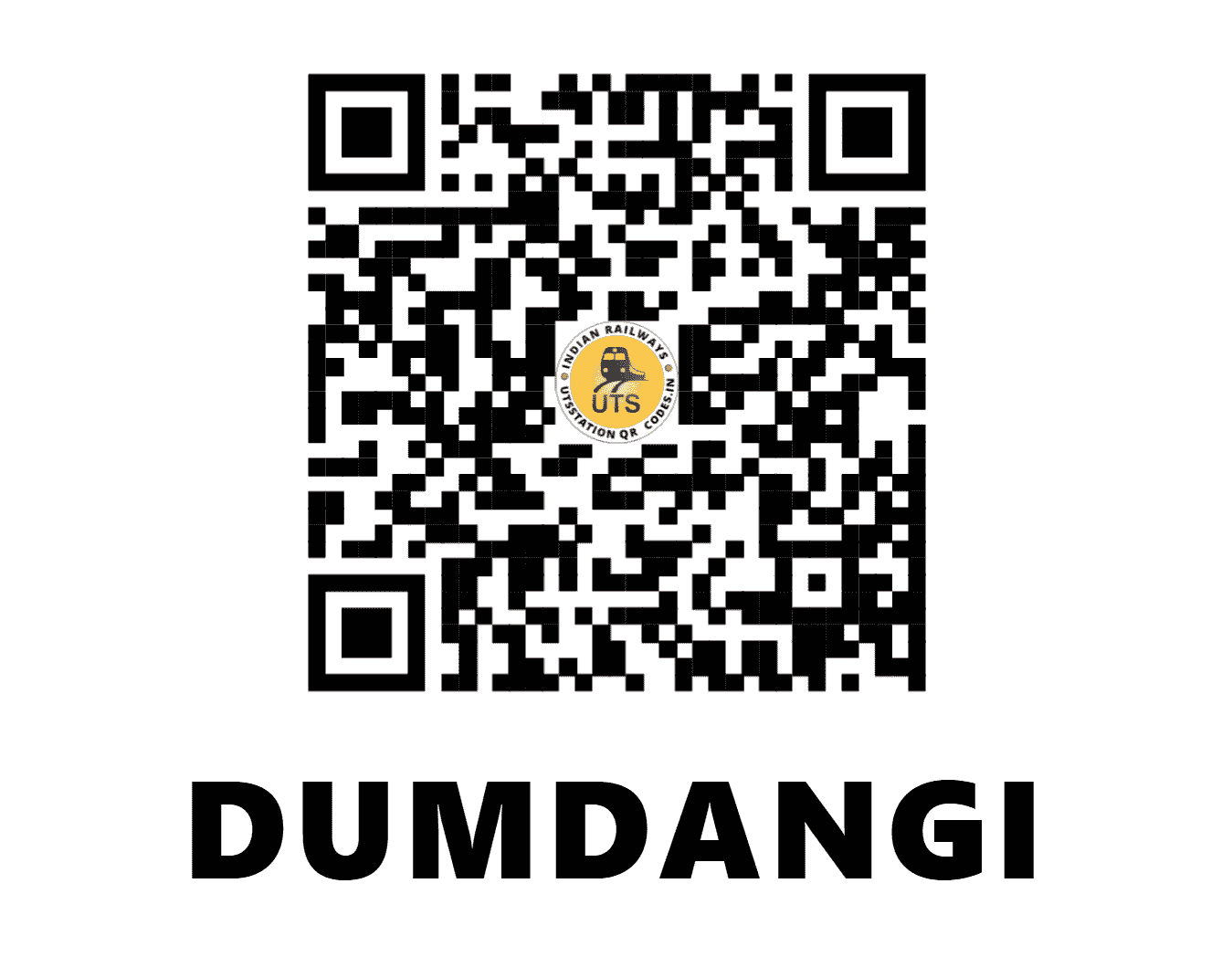 UTS QR Code for DUMDANGI - DMZ - NF (WEST BENGAL)